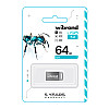 Флеш пам'ять USB Wibrand 64 GB Ant Gen1 USB 3.2 Silver (36717_3608939)