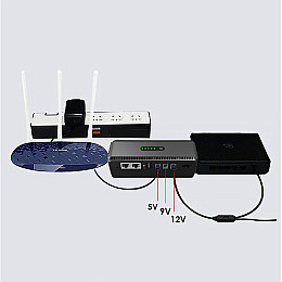 ИБП для WI-Fi роутера Lesko Mini UPS 5V 9V 12V 10400 mAh 12768-82431