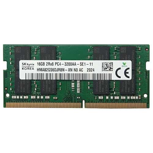Пам'ять для ноутбука SK hynix 16GB SO-DIMM DDR4 3200MHz PC4-25600 (HMA82GS6DJR8N-XN)