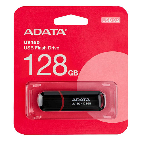 Флеш пам'ять USB A-Data UV150 128 GB USB 3.2 Чорна (35970_3605906)