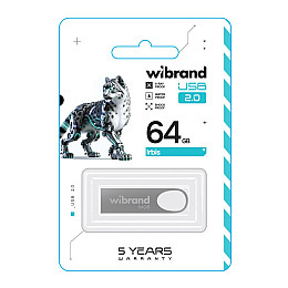 Флеш память USB Wibrand 64 GB Irbis USB 2.0 Silver (36714_3608936)
