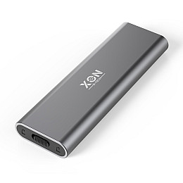 Внешній карман XON MemoryCase для M.2 NVMe PCIe USB 3.1 Type-C Сірий (XSC3C13NV1MG 2117)