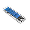 Внешний карман с радиатором XON MemoryCase для M.2 NVMe PCIe USB 3.1 Type-C Transparent (XSC5C13NV1PT 2155)