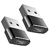 Переходники для смартфона Addap UC2A-01 USB-C Female на USB-A Male 2 шт