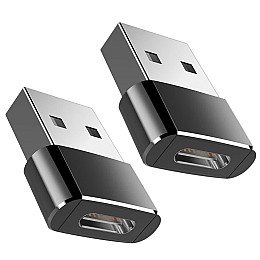 Переходники для смартфона Addap UC2A-01 USB-C Female на USB-A Male 2 шт