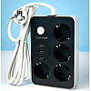 Удлинитель No Brand USB Power Socket 8204 3USB 2 м Чорний 021264