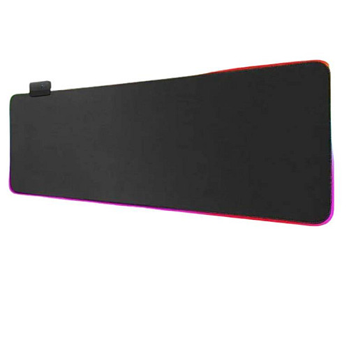 Коврик для миші комп'ютера з RGB підсвіткою Choice 300х800 мм Чорний