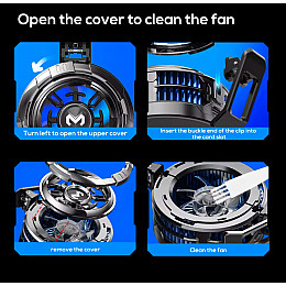 Охолодження-вентилятор для телефону MEMO Dobe з RGB fronzen type Чорний