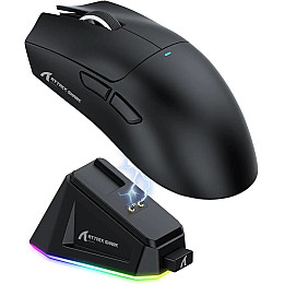 Мышь беспроводная игровая Attack Shark X11 PAW3311 22000 DPI 2,4G+Bluetooth Black