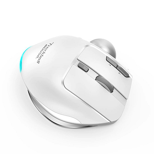 Мышь беспроводная Zelotes F-33 с трекболом и аккумулятором White