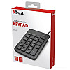 Клавіатура мембрана Trust Xalas 25486 USB-A Numeric Keypad 23 Key Чорний