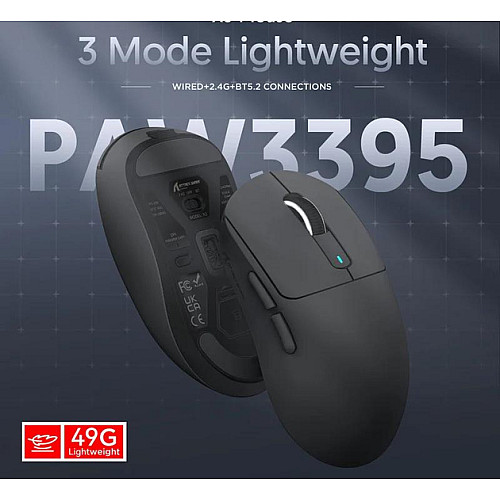Мышка игровая беспроводная Attack Shark X3Pro PixArt PAW3395 8K і 4K 26000DPI Black