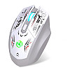 Мышь беспроводная HYSJ Т38 с аккумулятором и подсветкой 2,4G Bluetooth White