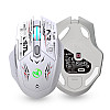 Мышь беспроводная HYSJ Т38 с аккумулятором и подсветкой 2,4G Bluetooth White