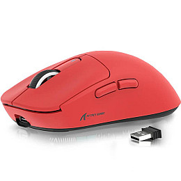 Мишка ігрова бездротова Attack Shark X3 PixArt PAW3395 26000DPI Червона