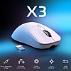 Мышка игровая беспроводная Attack Shark X3 PixArt PAW3395 26000DPI White