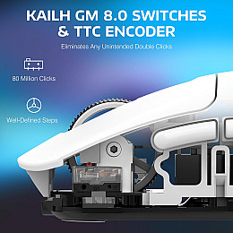 Мышка игровая беспроводная Attack Shark X3 PixArt PAW3395 26000DPI White