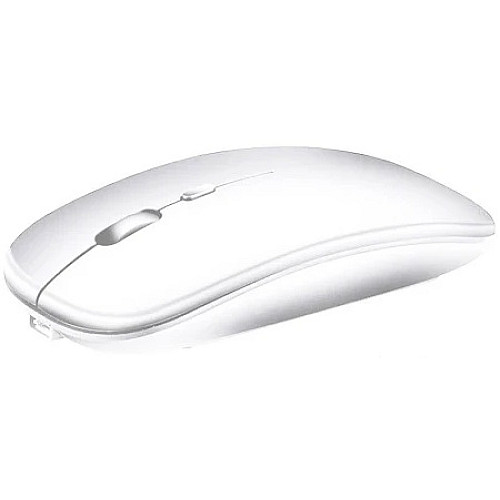 Мишка комп'ютерна Macarone Bluetooth USB безшумна перезаряджувана Білий (SH0000316)