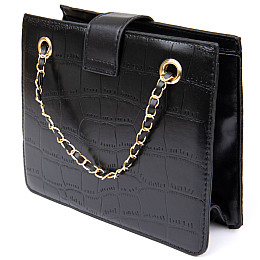 Сумка с тиснением Vintage sale_14943 22,2х18х6,2 см Черный