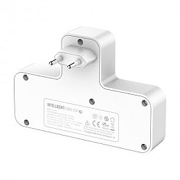 Сетевой фильтр переходник LDNIO SC2311 функция быстрой зарядки с ночником с USB на 2 розетки 20 W Белый (2104618548)