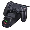 Комплект джойстиків та зарядний пристрій OPT-TOP для пристроїв PS4 V2 Чорний (2104618557)
