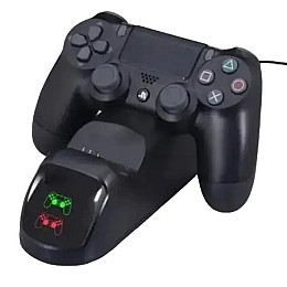 Комплект джойстиків та зарядний пристрій OPT-TOP для пристроїв PS4 V2 Чорний (2104618557)