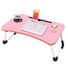 <table> <tr> <td>Столик складний для ноутбука і планшета No Brand M&T Displays 60х40х29 см Рожевий (2104618586)</td> </tr> </table>