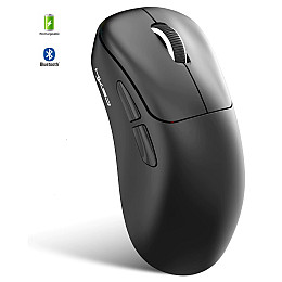 Мишка бездротова HXSJ T700 з акумулятором 2.4G+Bluetooth+Wired Чорний
