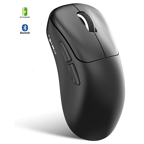 Мышь беспроводная HXSJ T700 с аккумулятором 2.4G+Bluetooth+Wired Черный