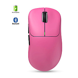 Мишка бездротова HXSJ T700 з акумулятором 2.4G+Bluetooth+Wired Рожевий