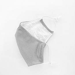 Маска захисна багаторазова Попелюшка 2-х шарова Сіра (М2004)
