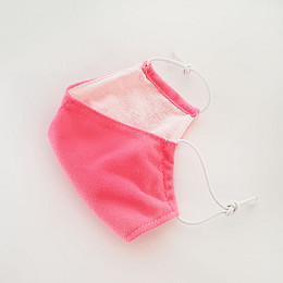 Маска захисна багаторазова Попелюшка 2-х шарова Рожева (М2005)