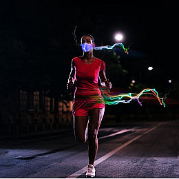 Светодиодная LED маска многоразовая для лица No Brand Bwill Разноцветная (CW-P3)