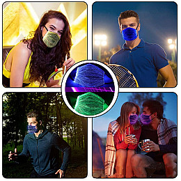 Светодиодная многоразовая светящаяся LED маска для лица No Brand Bwill 2.5PM Разноцветная (CW-P5)