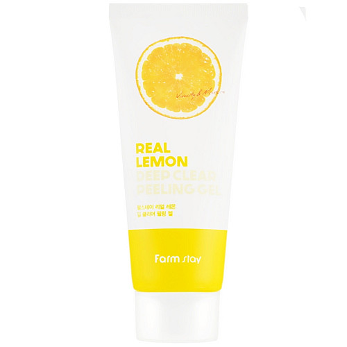 Очищающий пилинг-гель для лица Farmstay Real Lemon Deep Clear Peeling Gel 100 мл 8809426959358