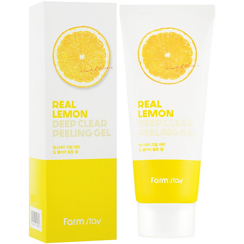 Очищающий пилинг-гель для лица Farmstay Real Lemon Deep Clear Peeling Gel 100 мл 8809426959358