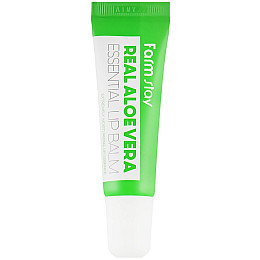 Увлажнюючий бальзам для губ з соком алое FarmStay Real Aloe Vera Essential Lip Balm 10 мл 8809632883218