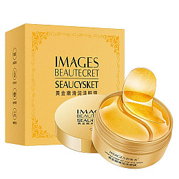 Гідрогелеві патчі в банці з золотом IMAGES Gold Lady Series Eye Mask 80 г 60 штук/30 пар