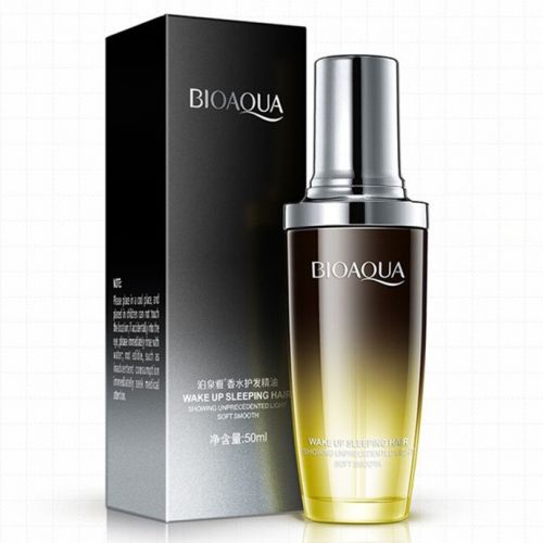 Масло для волос з лимонним квіткою Bioaqua Wake Up Sleeping Hair 01