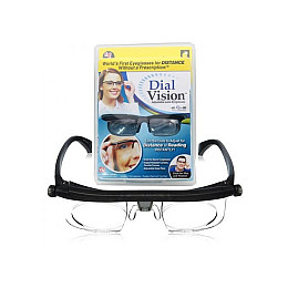 Очки з регулюванням лінз Dial Vision Adjustable Lens Eyeglasses від -6D до +3D (kz175-hbr)