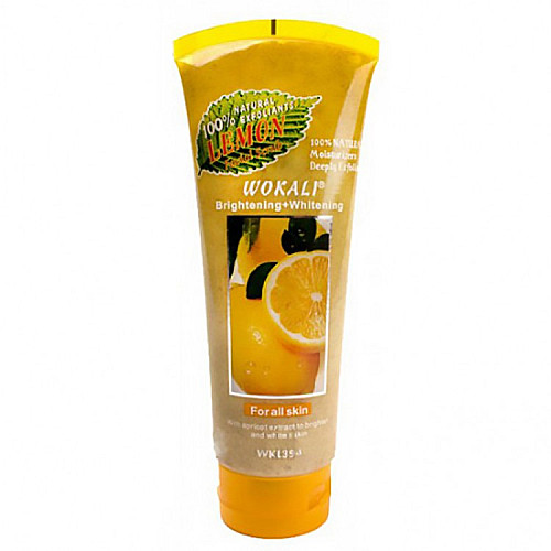 Скраб для обличчя Wokali Smoothing Moisturizing Lemon 120мл