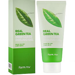 Пилинг-гель для лица с экстрактом зеленого чая Farmstay Real Green Tea Clear Peeling Gel 100 мл (8809426959389)