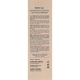 Мягкий пилинг-гель для лица с экстрактом кокосам FarmStay Real Coconut Deep Clear Peeling Gel 100 мл (8809426959365)