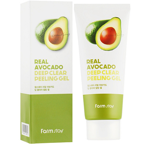 Пилинг-гель для лица с авокадо Farmstay Real Avocado Deep Clear Peeling Gel 100 мл (8809426959372)