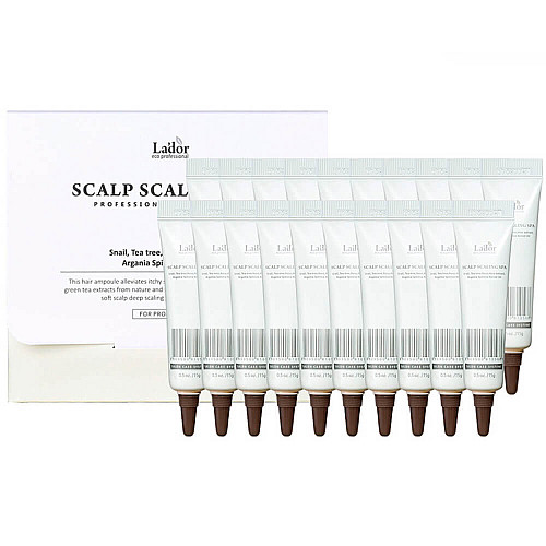 Пілінг-сироватка для шкіри голови La'dor Scalp Scaling Spa Hair Ampoule 15 мл * 20 шт (8809500811718)