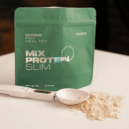 Жиросжигатель Низькокалорійний коктейль Mix Protein Slim PRO HEALTHY CHOICE 405 г