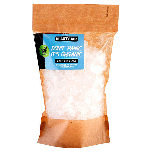 Увлажнюючі кристали для ванни з кокосовою олією Do not Panic it's Organic Beauty Jar 600 г
