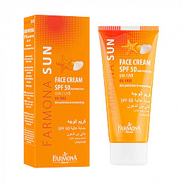 Сонцезахисний безжировий крем Farmona Sun для обличчя SPF 50 50 мл (5900117000717)