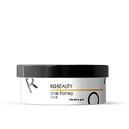 Медовый скраб для тела с золотой сияющей пудрой OneHoney RoBeauty 250 мл
