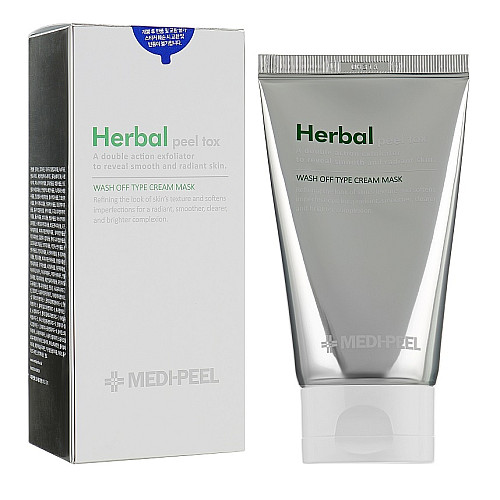 Очищувальна пілінг-маска з ефектом детоксикації MEDI-PEEL Herbal Peel Tox Wash Off Type Cream Mask 120 мл (8809409345673)